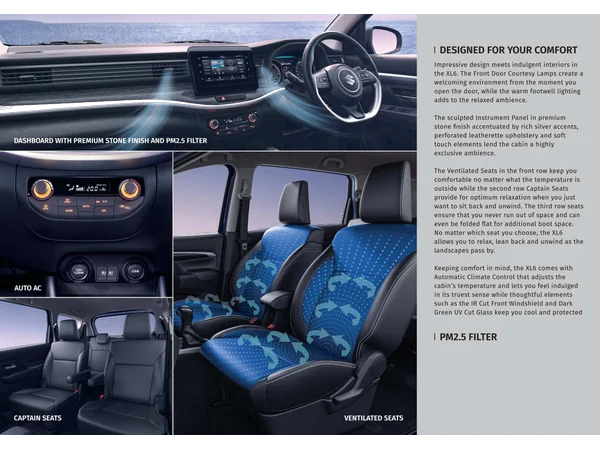 maruti suzuki xl6 xl6-alpha-plus-petrol-automatic-dual-tone-smart-hybrid interior